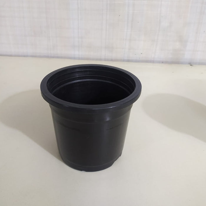 4.75" Flower Pot  Black Colour Sunrise Series (12 cm)