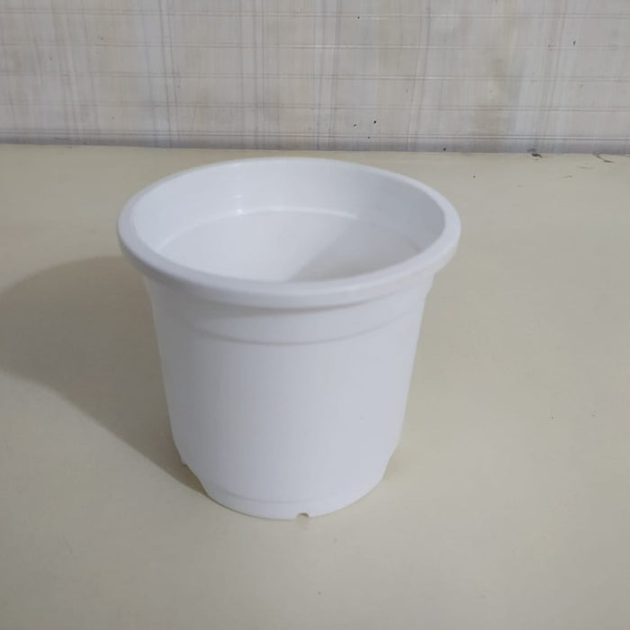 4.5" Flower Pot White Color Sunrise Series (11 cm) ( Pack of 12)