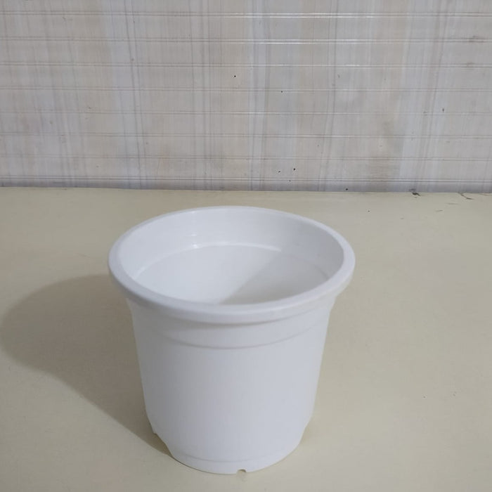 4.5" Flower Pot White Color Sunrise Series (11 cm) ( Pack of 12)
