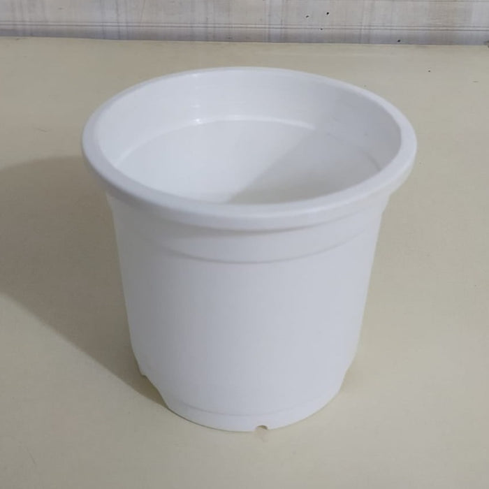 4.5" Flower Pot White Colour Sunrise Series (11 cm)