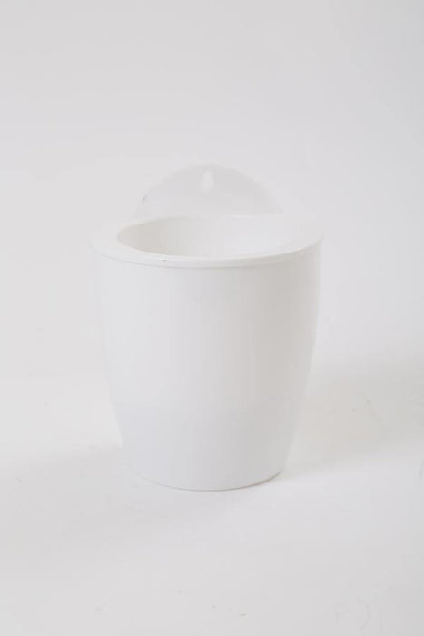 White-White Self Watering Hanging Planter Flower Pot - CGASPL