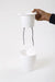 White-White Self Watering Hanging Planter Flower Pot - CGASPL