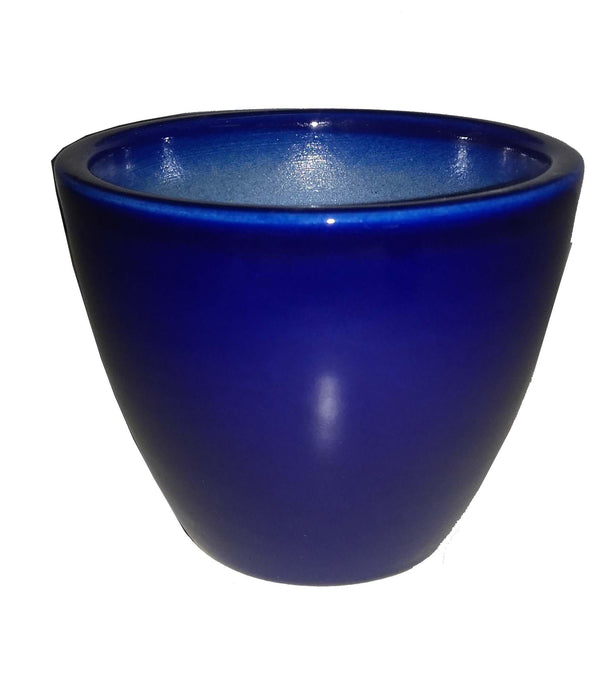 Modern blue ceramic pot