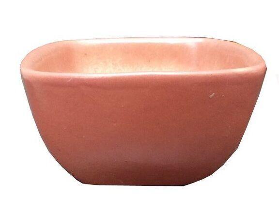Big Square Ceramic Pots, Brownish (Pack of 3)
