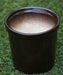 Coffee Color Round Ceramic Pot
