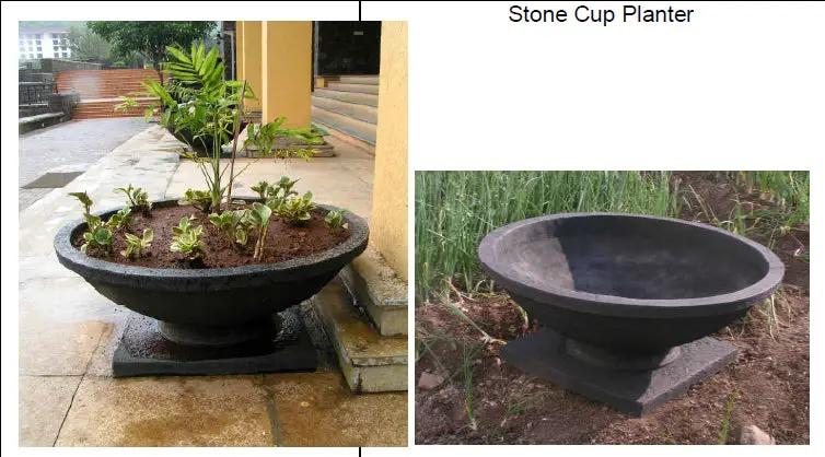 Stone Cup Planter Standard FRP Planter