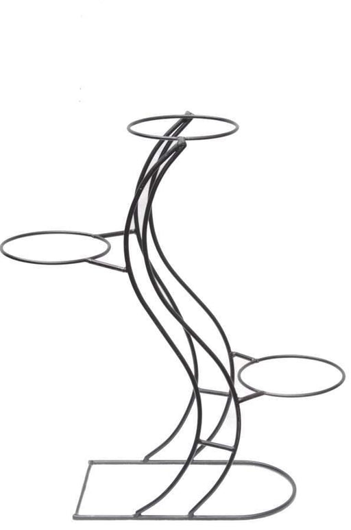 3 Pots Stand Spiral Design  