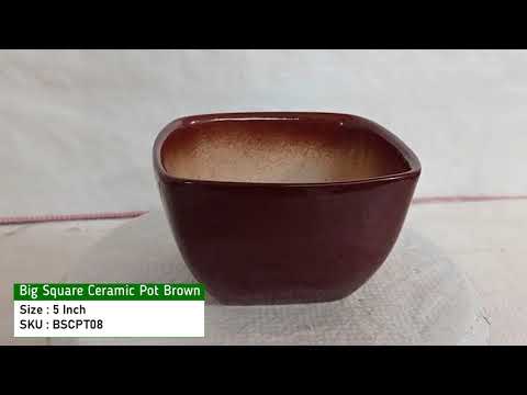 High-quality brown ceramic pots