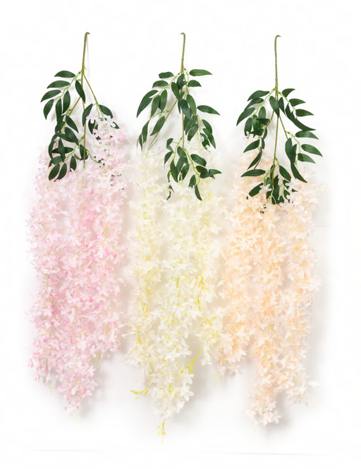 Artificial 4314 3 Head Bell Lily Hanging Stick 100 cm-Pack of 12 - CGASPL