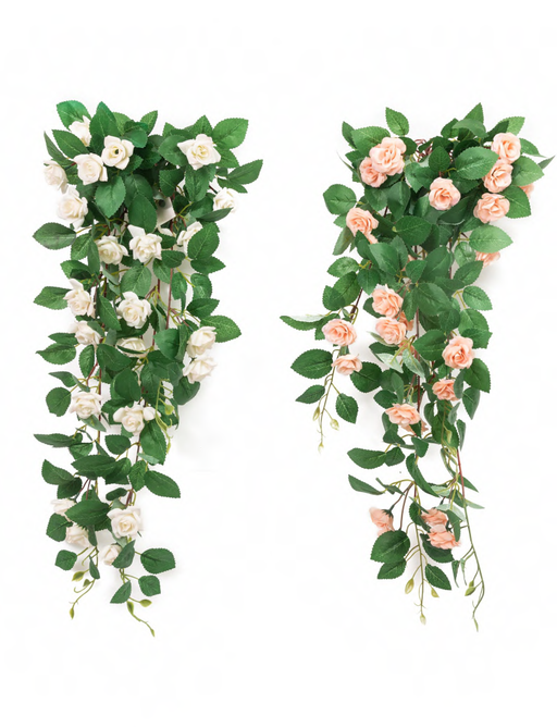 Artificial 3942 A 25 Roses Hanging Creeper 86 cm -Pack of 6 - CGASPL