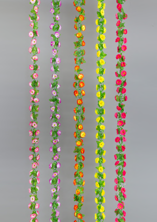 Artificial 3629 U Tiny Flower Chain Garland 8 ft-Pack of 18 - CGASPL