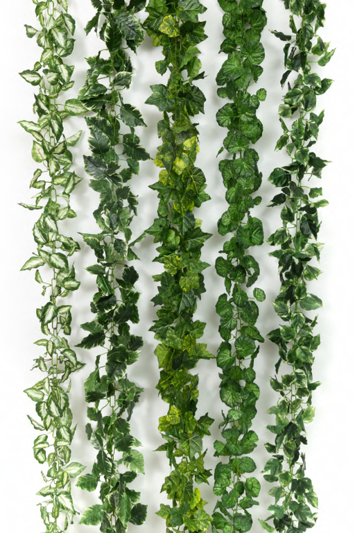 Artificial 8102 2.7m Small Leaves Garland (5 Designs) 9.5 ft-Pack of 5 - CGASPL