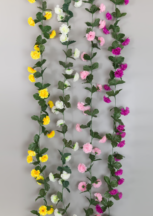 Artificial 3907 A / 3831 A 2.3m 33 Aster Yulan Garland 7.5 ft-Pack of 18 - CGASPL