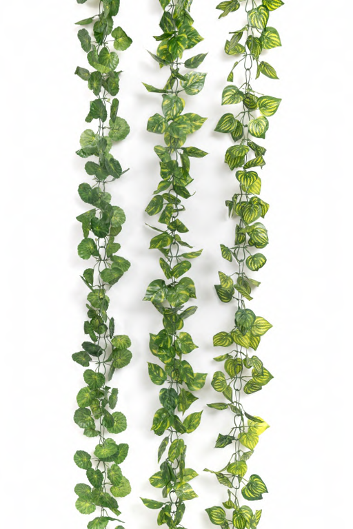 Artificial 4051 A 2.3m Small Leaves in Chain Garland 8 ft -Pack of 12 - CGASPL