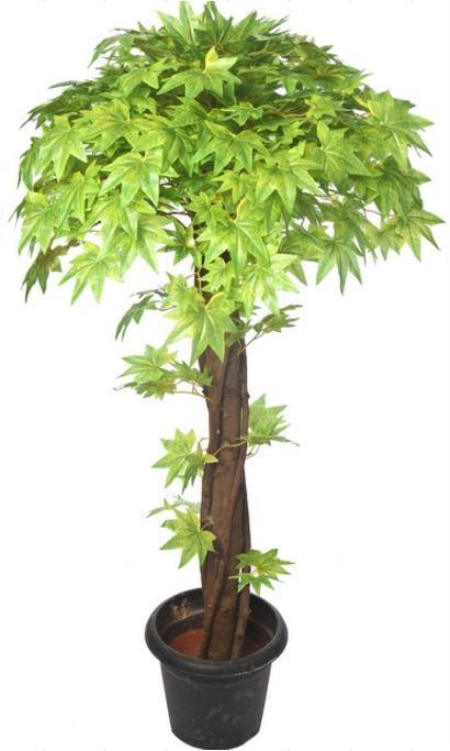 Artificial Maple Topiary Plant Green