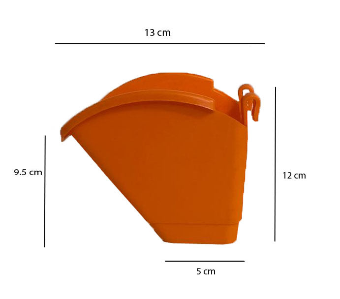 Orange Vertical Hook Pot Big