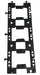 Vertical Wall Garden Model Vertigrow, Black (1 Frame + 3 Pots) - CGASPL