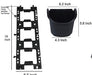 Vertical Wall Garden Model Vertimax, Black (1 Frame + 3 Pots) - CGASPL
